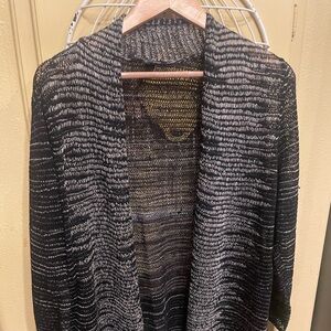 Eileen Fisher Black and grey Knit Sweater